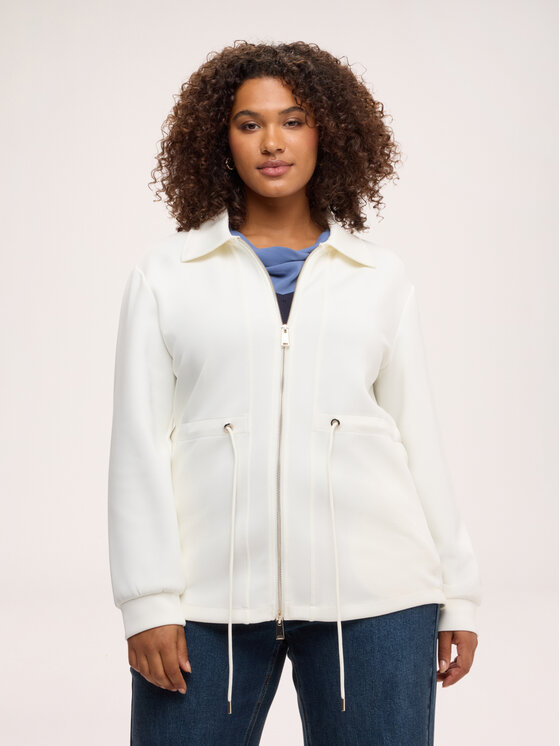 Fiorella Rubino Fiorella Rubino Bluza G816L009326N011 Biały Over Fit