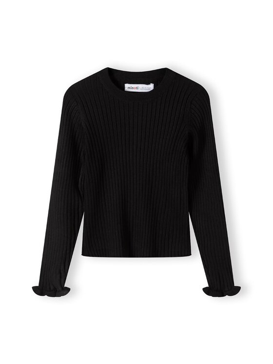 minoti minoti Sweter 26KNIT56 Czarny Slim Fit