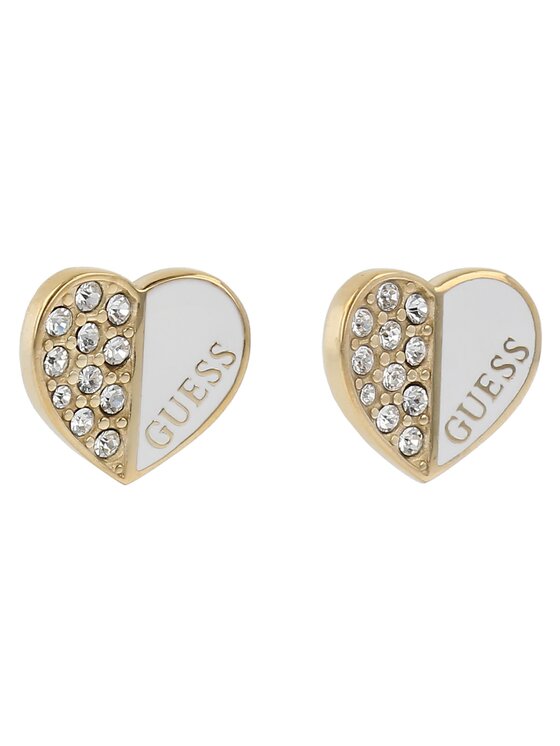 Guess Náušnice Love Guess JUBE03 048JW Žlté pozlátenie