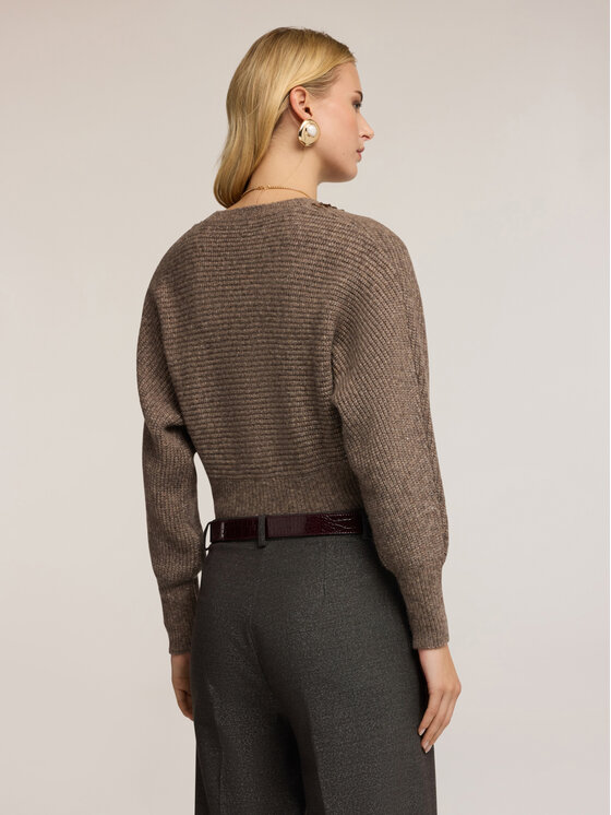 Motivi Motivi Cardigan M000W003667N013 Marrone Regular Fit