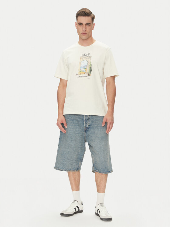Jack & Jones Jack & Jones Tričko Hydra 12277248 Béžová Relaxed Fit