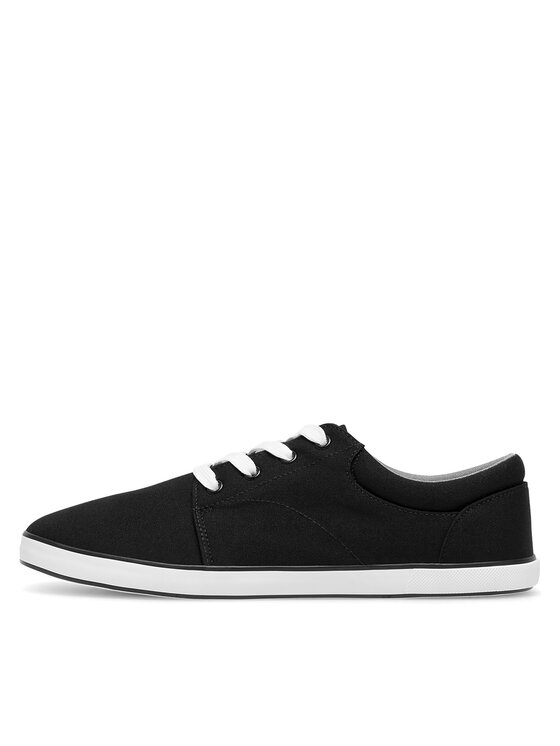 Lanetti Lanetti Sneakers aus Stoff MS20347-11 Schwarz