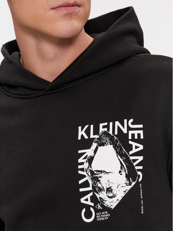 Calvin Klein Jeans Calvin Klein Jeans Μπλούζα Modern Metals Graphic J30J324626 Μαύρο Regular Fit