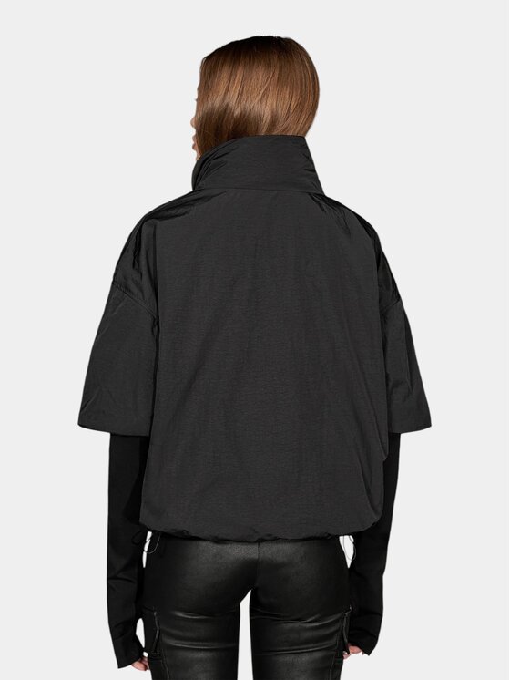 MADE BY SOCIETY MADE BY SOCIETY Kurtka anorak Layer Shell - H27842 Czarny Basic Fit