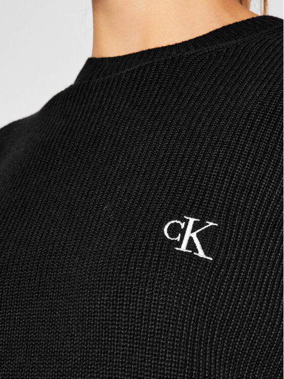 Calvin Klein Jeans Calvin Klein Jeans Pulover Textured J20J214137 Negru Regular Fit