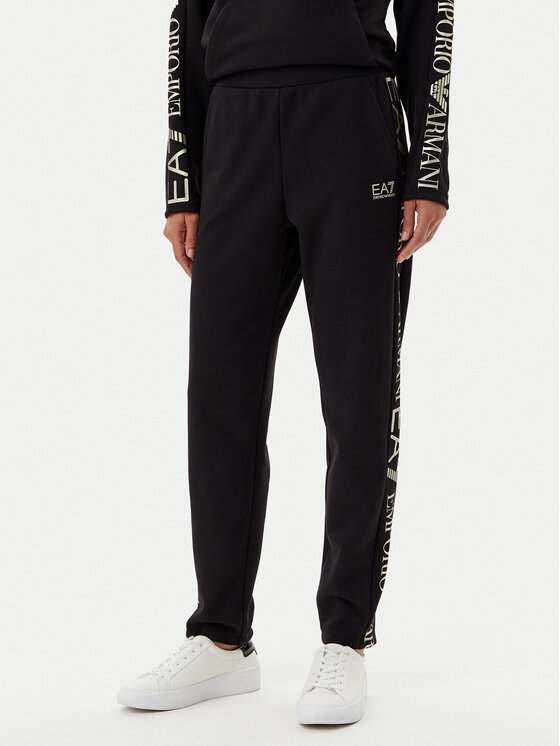 EA7 Emporio Armani EA7 Emporio Armani Tepláková souprava 7W000116 AF10443 MC004 Černá Regular Fit