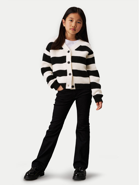 Calvin Klein Jeans Calvin Klein Jeans Traperice IG0IG02610 Crna Flare Fit
