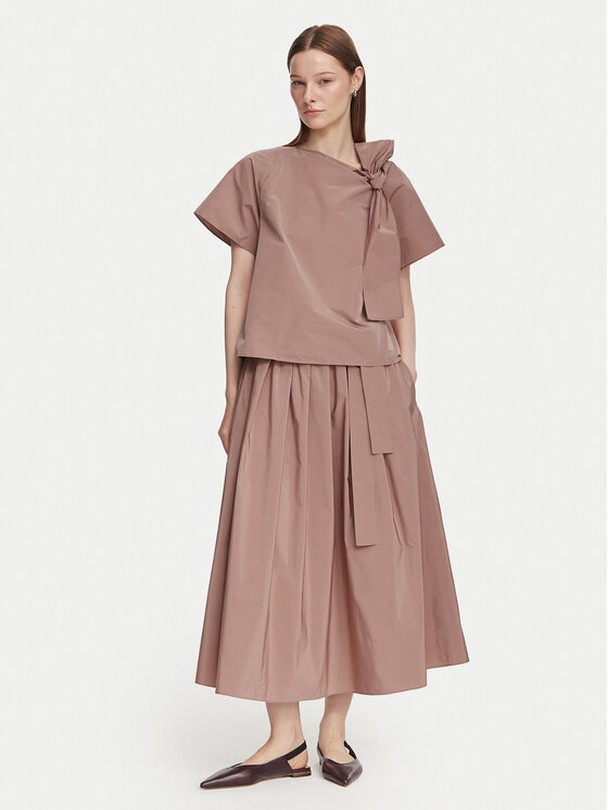 Weekend Max Mara Weekend Max Mara Spódnica midi Alpaca 2625106041 Brązowy Regular Fit