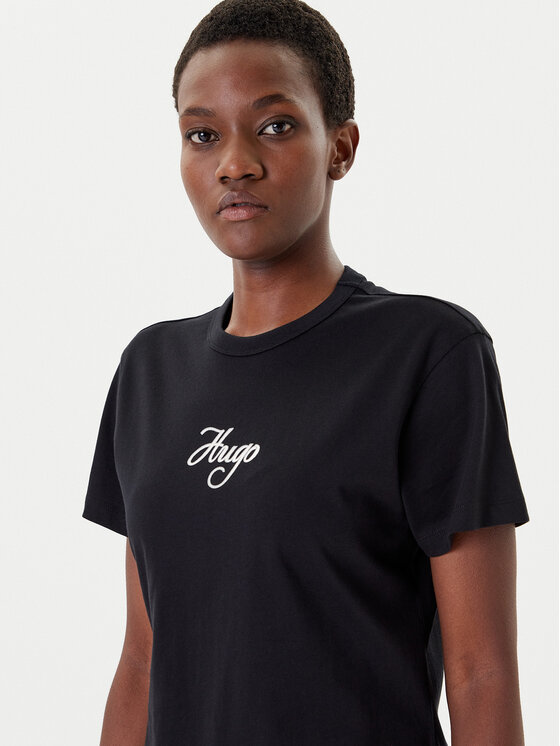 HUGO HUGO T-shirt Destrel_3 50550117 Crna Regular Fit