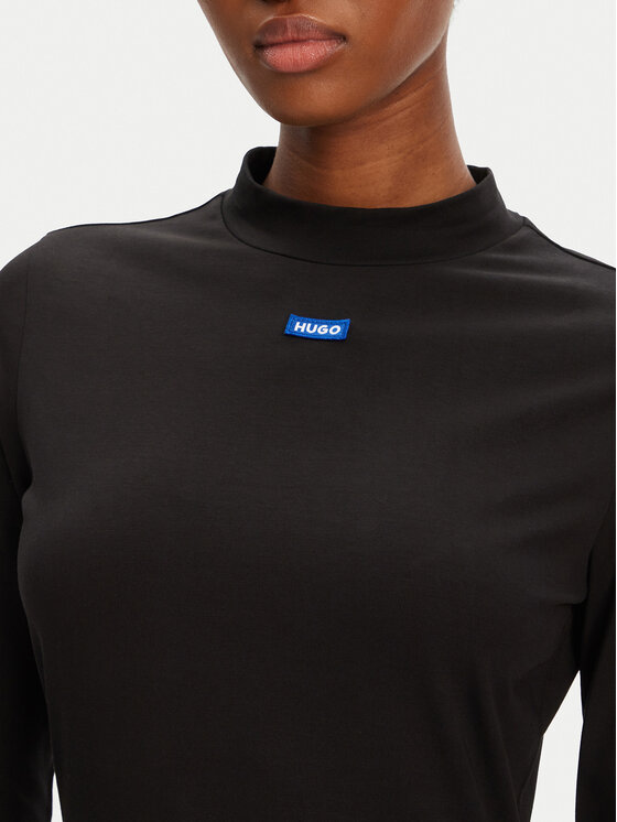 HUGO HUGO Vsakodnevna obleka Nilla 50545016 Črna Slim Fit