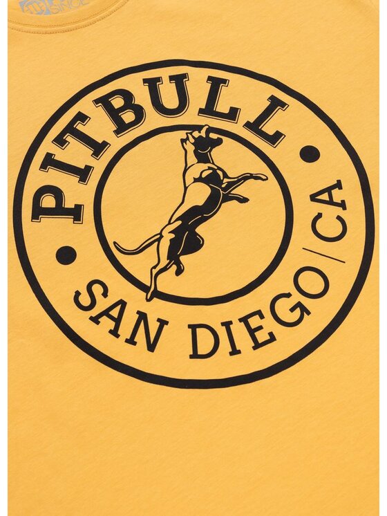 PITBULL PITBULL T-Shirt AUTOMATIC Żółty Regular Fit