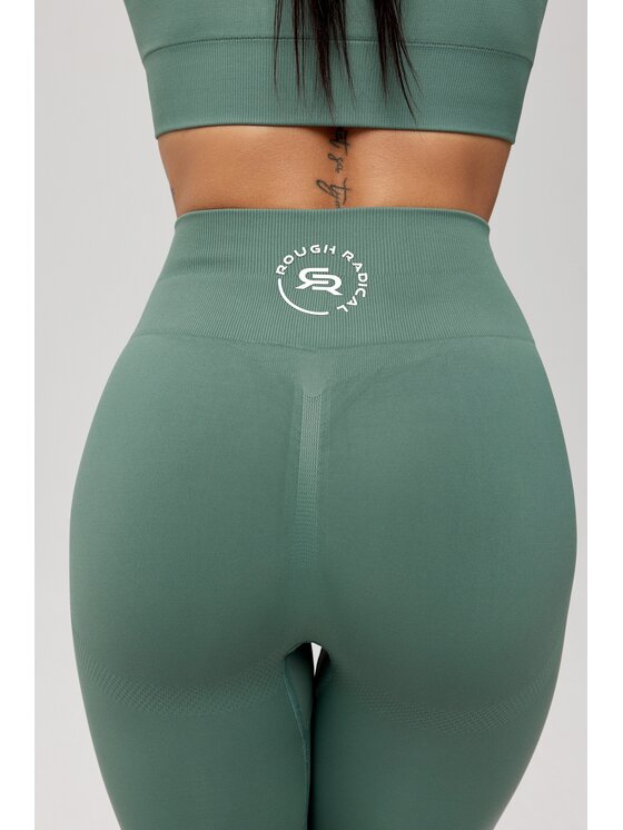 ROUGH RADICAL ROUGH RADICAL Legginsy SEAMLESS CLASSIC Zielony Slim Fit