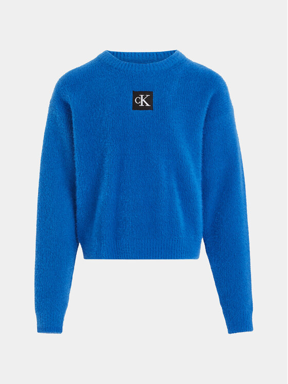 Calvin Klein Jeans Calvin Klein Jeans Pulover Monogram IG0IG02217 Modra Regular Fit