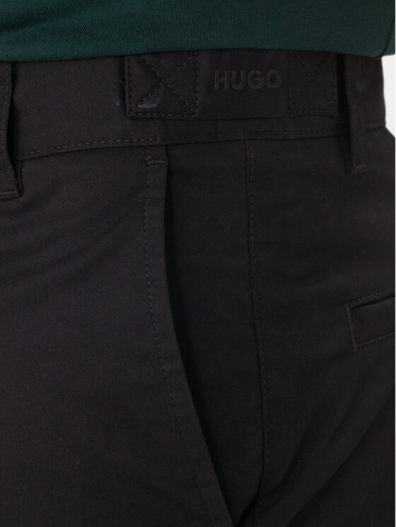 HUGO HUGO Kratke hlače iz tkanine Genar261S 50567293 Črna Slim Fit