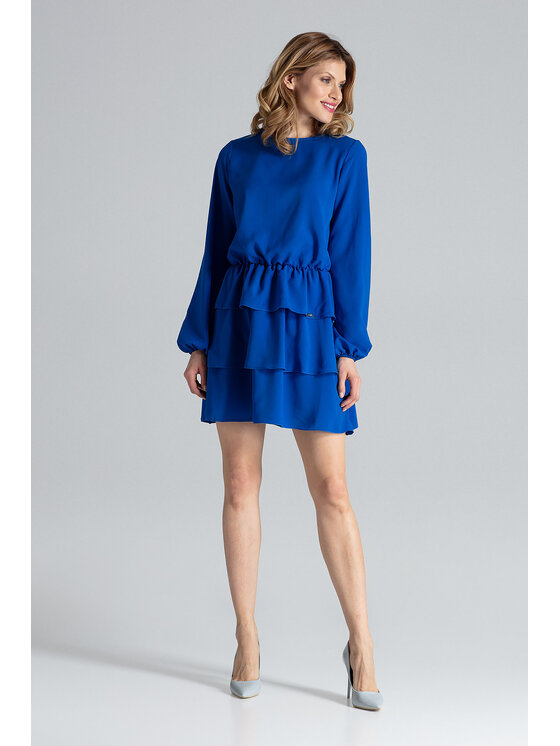 FIGL FIGL Šaty M601 Modrá Regular Fit