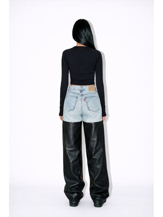 MissDenim MissDenim Jeansy Wide Leg Jeans Niebieski Baggy Fit
