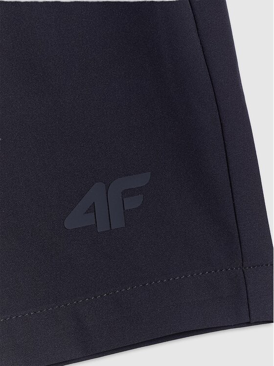 4F 4F Bavlnené šortky 4FRSS26TSHOF0937-20S Čierna Loose Fit