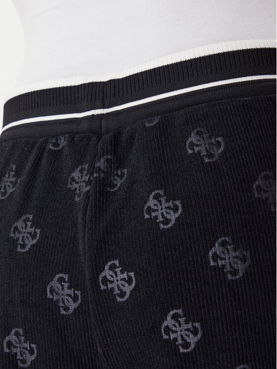 Guess Guess Teplákové nohavice V5BB00 K1902 Čierna Wide Leg