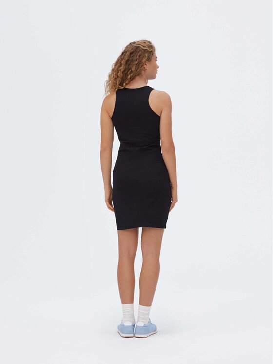 Americanos Americanos Každodenní šaty Caracas Mini Černá Skinny Fit