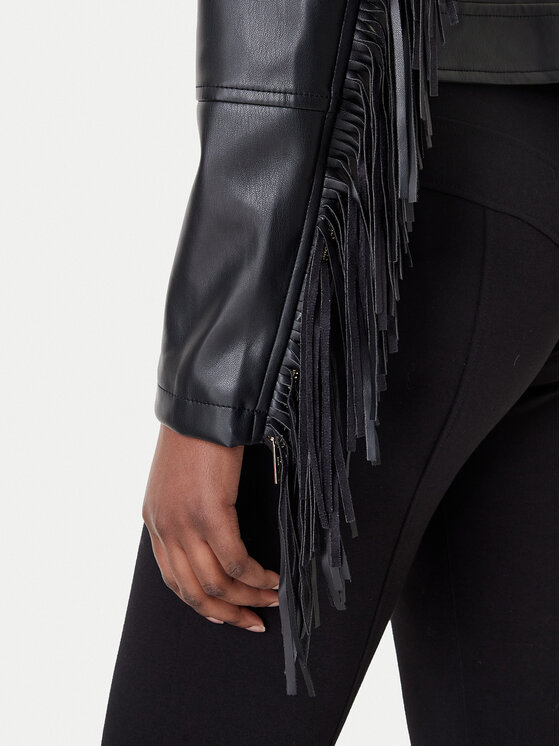 Rinascimento Rinascimento Giacca in similpelle CFC0124662003 Nero Regular Fit