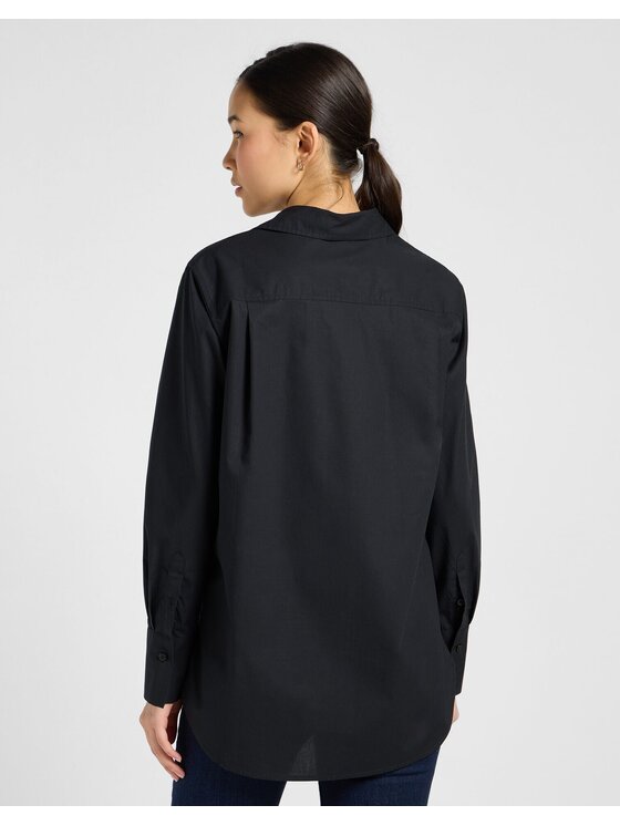 Lee Lee Koszula CLASSIC SHIRT Czarny Regular Fit