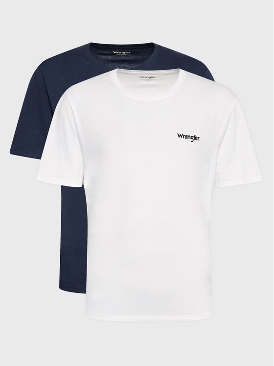 Wrangler Wrangler Komplet 2 t-shirtów Sign Off W7BZFQXW4 112321593 Kolorowy Regular Fit
