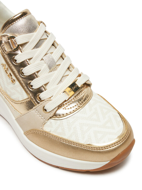 Aldo gold sneakers online