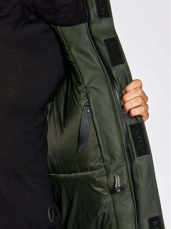 Rains Rains Parka Glacial 1525 Verde Regular Fit