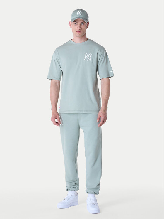 New Era New Era T-shirt New York Yankees MLB League Essential Pastel 60596180 Zelena Regular Fit