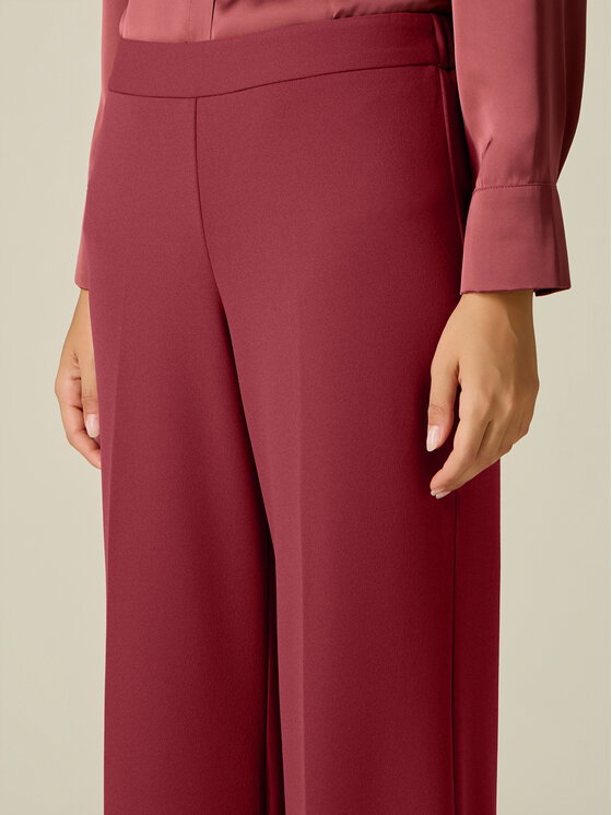 Oltre Oltre Spodnie materiałowe P274J202614N036 Bordowy Baggy Fit