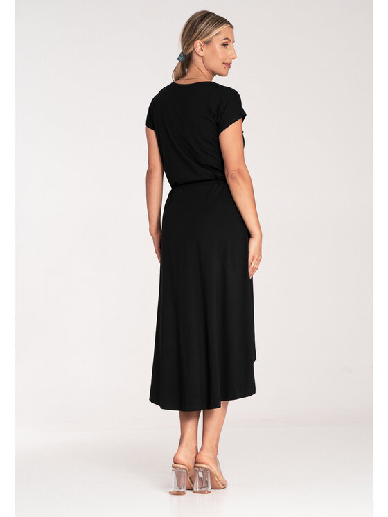 FIGL FIGLFIGL Vestito da giorno M1041 Nero Basic Fit