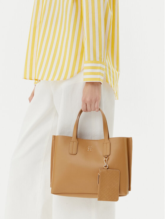 Tommy Hilfiger Tommy Hilfiger Сумка Th Distinct Mini Tote AW0AW17192 Коричневий
