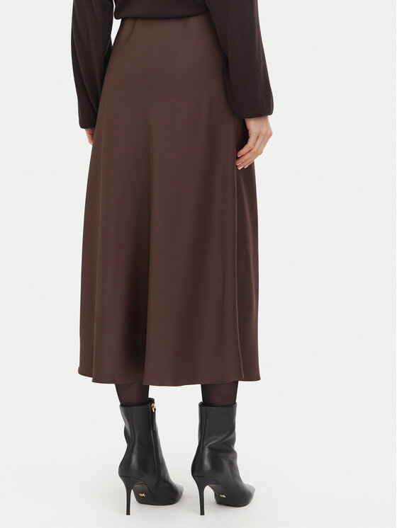 Guess Guess Midi sukně W6BD25 W4250 Hnědá Regular Fit