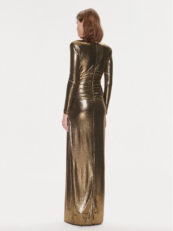 Nissa Nissa Abendkleid RS14413 Goldfarben Slim Fit