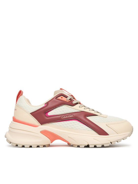 Calvin Klein Sneakers Hike Run Ckstripe Mesh HW0HW03002 Bej deschis