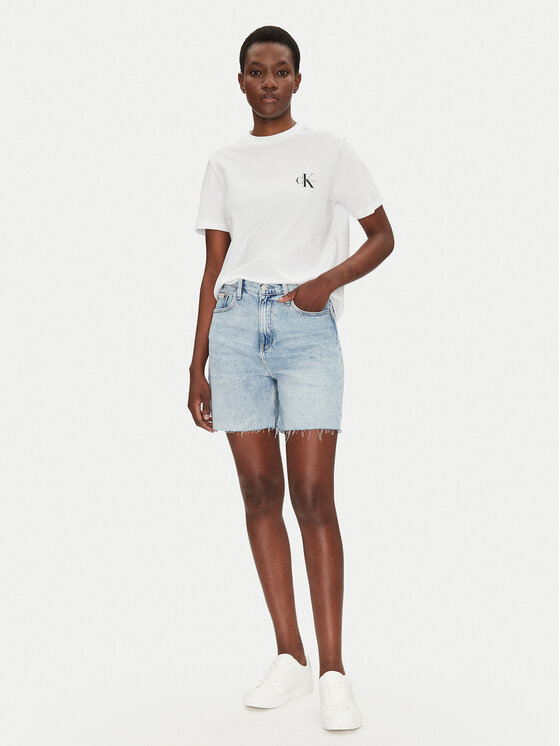 Calvin Klein Jeans Calvin Klein Jeans Kratke traperice J20J225155 Plava Relaxed Fit