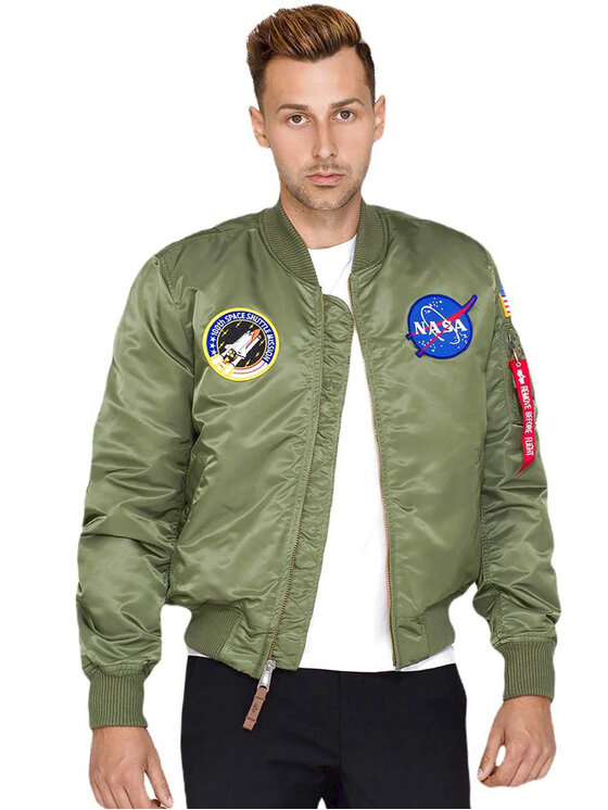 Alpha Industries Alpha Industries Kurtka bomber AI.166107-01-XS Zielony Regular Fit