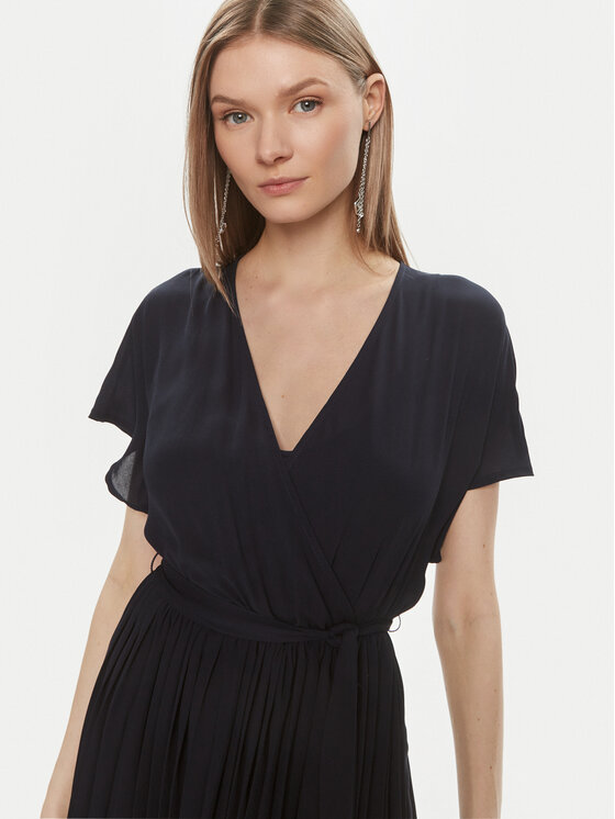 ONLY ONLY Koktejlové šaty Stacia 15319229 Tmavomodrá Regular Fit