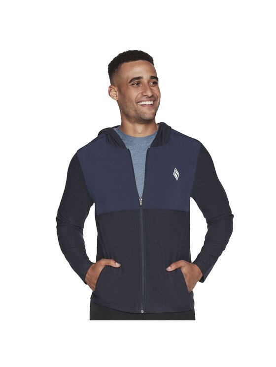 Bluza Skechers, Rozmiar M, Granatowy, Skechers Ultra Go Lite Full Zip Hoodie