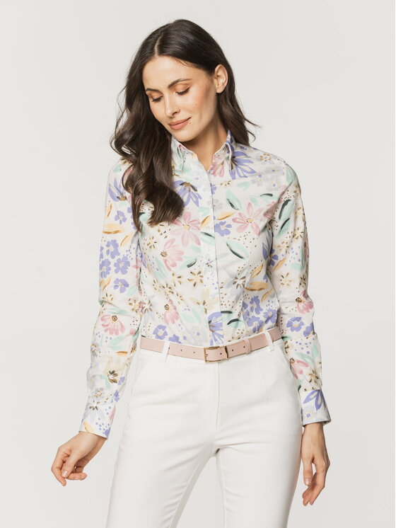 Willsoor Willsoor Koszula 61448 Biały Slim Fit