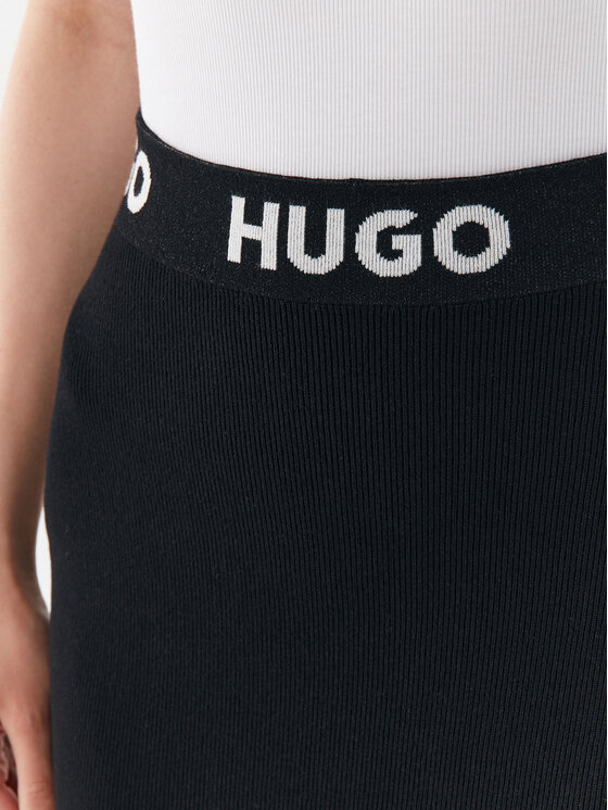 HUGO Hugo Puzdrová sukňa Sarmola 50493756 Čierna Slim Fit