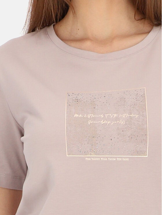 L’AF L’AF T-Shirt Nika Różowy jasny Regular Fit