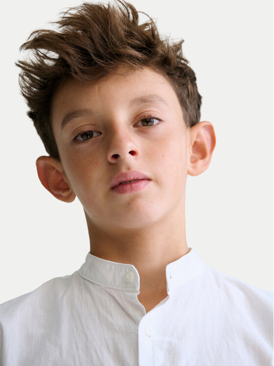 Mayoral Mayoral Πουκάμισο 6171 Λευκό Regular Fit