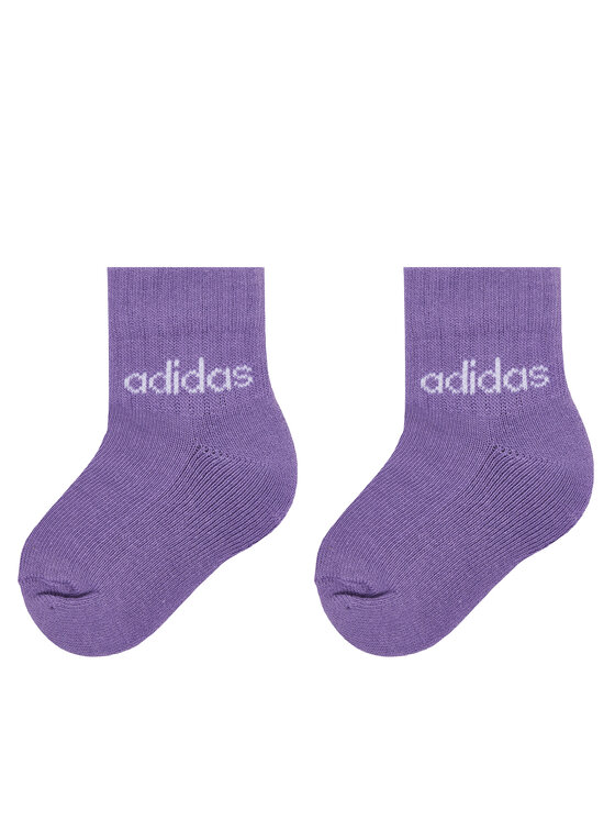 adidas adidas Набір 3 пар низьких дитячих шкарпеток Kids Lin Ank 5P JF8541 Кольоровий
