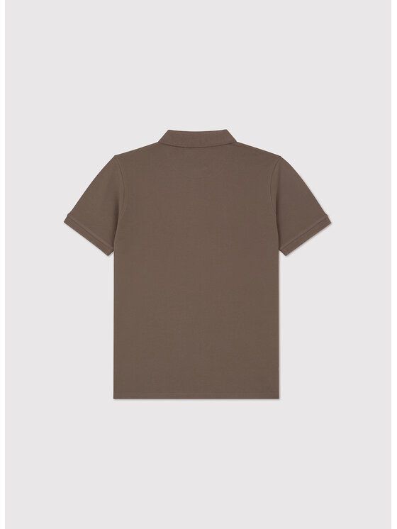 Pako Lorente Pako Lorente Polo P26SF-TX-001 Brązowy Classic Fit