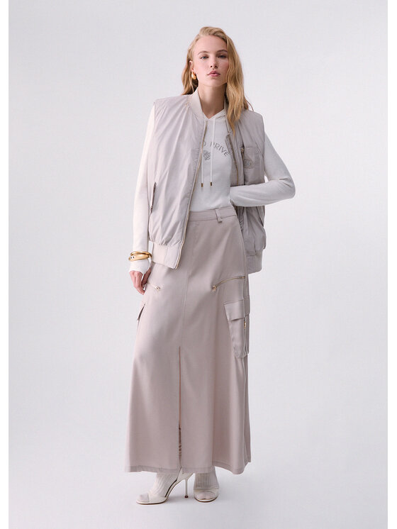 Liu Jo Liu Jo Gonna maxi TF6218T647A54502 Bianco Regular Fit