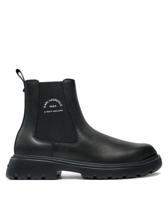 KARL LAGERFELD KARL LAGERFELD Kotníková obuv s elastickým prvkem KL13060 Černá