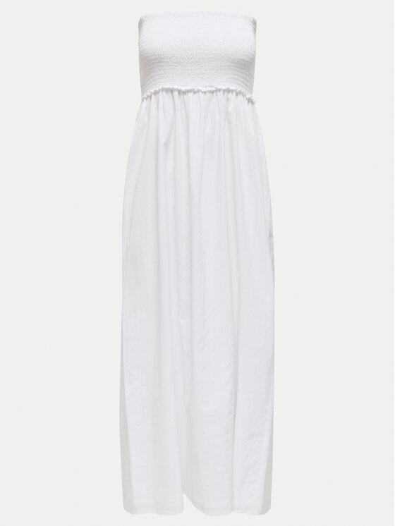 ONLY ONLY Ljetna haljina Claudia 15343044 Bijela Regular Fit