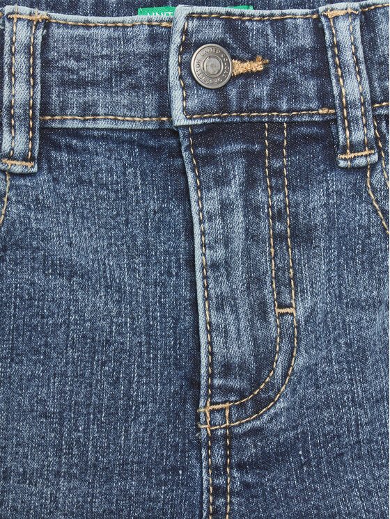 United Colors Of Benetton United Colors Of Benetton Jeans kratke hlače 4XA2G900U Modra Slim Fit
