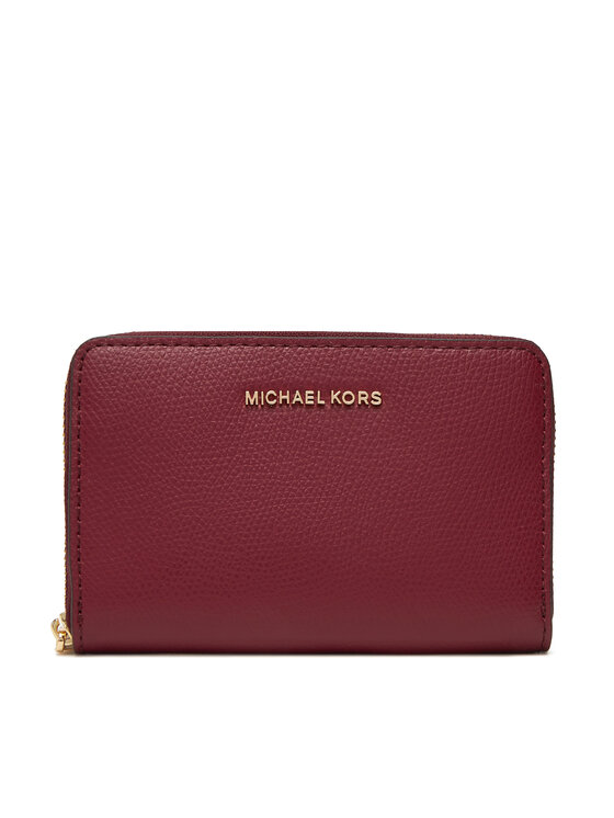 Portofel Mic de Damă MICHAEL Michael Kors Jet Set Small Leather 32F4GJ6D0L Vișiniu